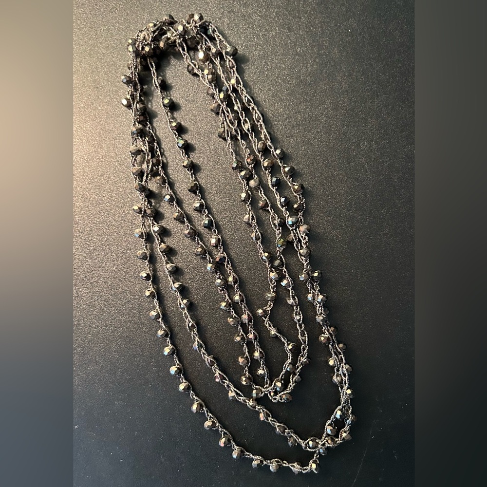 Francesca’s Long Beaded Statement Necklace